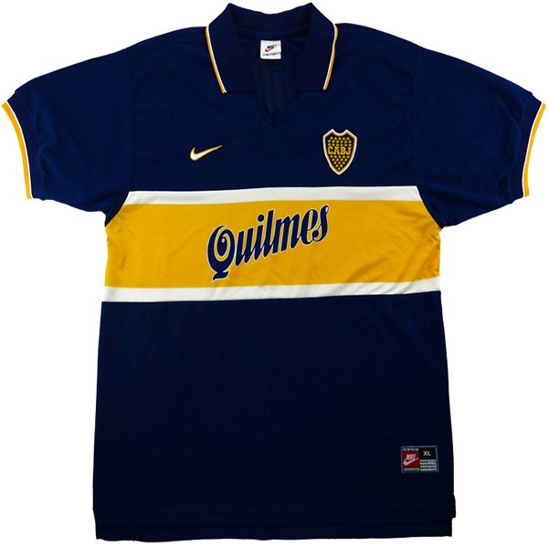 Maillot Football Boca Juniors Domicile Retro 1996 1997 Bleu